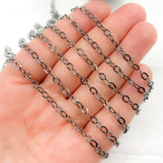 Buy Now Rhodium Sterling Silver Diamond Cut Cable Chains